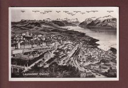 LAUSANNE-OUCHY - Panorama - 1932