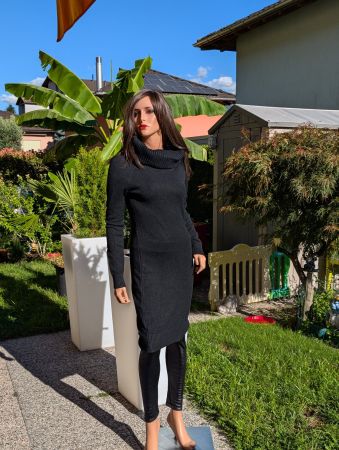 WINTER KLEID / TUNIKA FÜR DAMEN (GR. S/M)