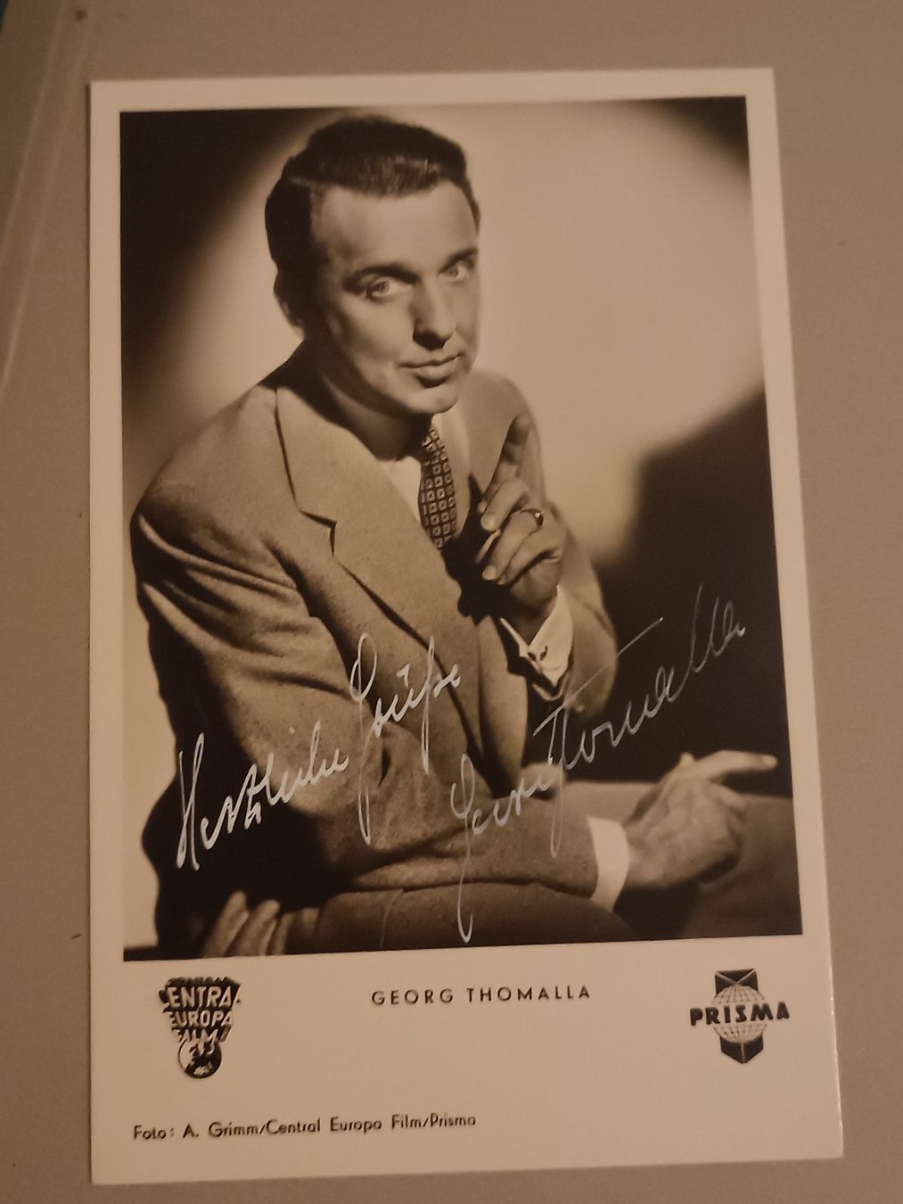Autogramme: Georg Thomalla - 1999 verstorben – Gebraucht aus Menziken von Artographs