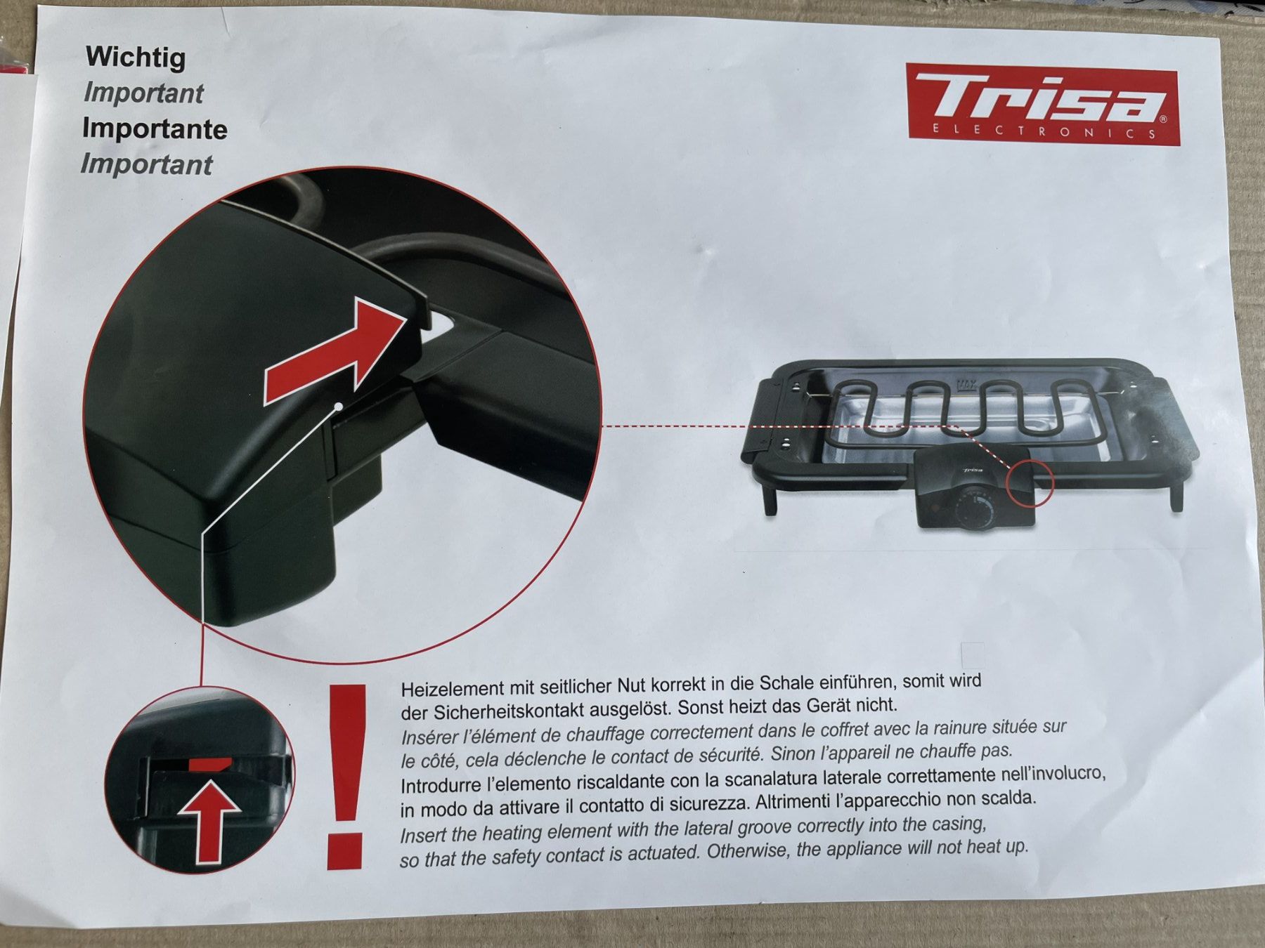 Trisa Griglie: Trisa Elektrogrill SAtandmodel – Nuovo (secondo la descrizione) da Pratteln venduto da 66werni 3