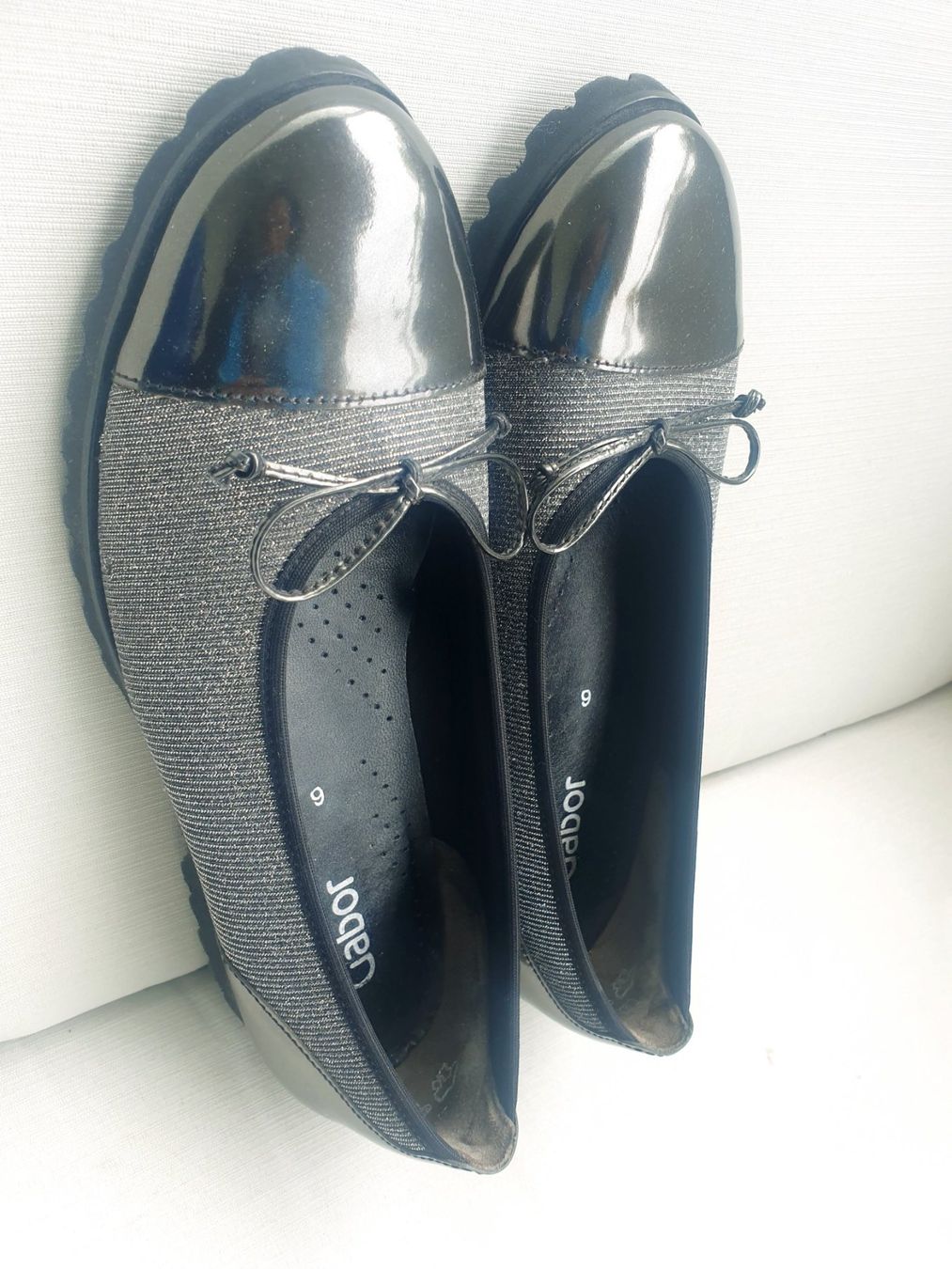Gabor Scarpe da donna: GABOR BALLERINAS 6 39 LACKLEDER GLITZER LEDER SCHUHE BASIC – Nuovo (secondo la descrizione) da Elsau venduto da the-colorful-side 8