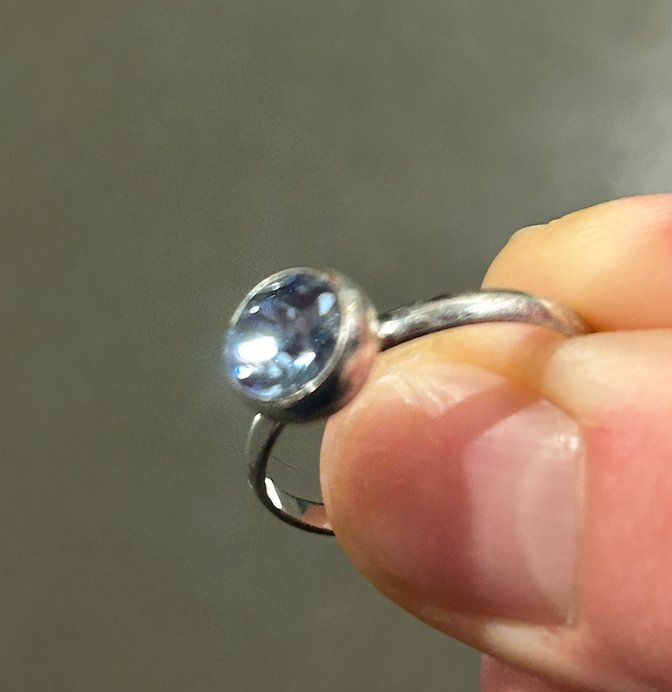 Anelli: Ring - blauer Stein – Usato da Zürich venduto da 202_97cj 2