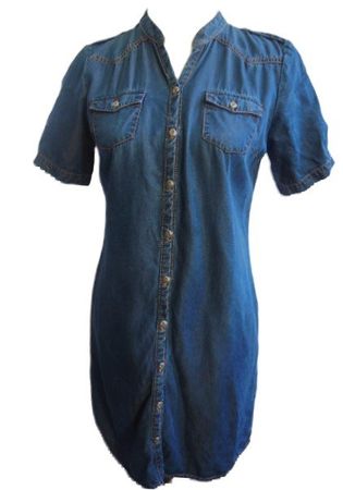 Gr. 36 weiches leichtes Jeanskleid Sommerkleid aus Lyocell