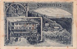 Gruss vom Schwendlenbad, Konolfingen-Zäziwil, gelaufen 1918