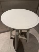 Beistelltisch rund weiss Holzoptik 