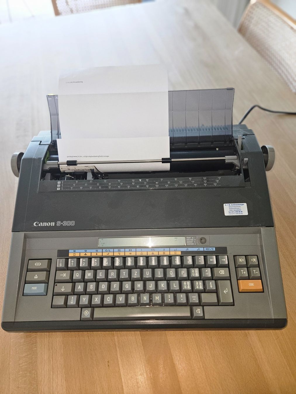 Panasonic Macchine da scrivere: Panasonic Schreibmaschine – Usato da Rorschach venduto da die_tdv9 1