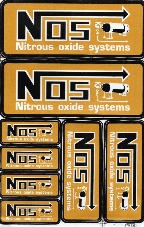 NOS N.O.S. gold Aufkleber Sticker 295 | Kaufen auf Ricardo
