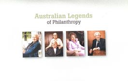 2008 - Australien Briefmarken Folder Legends Of Philanthropy