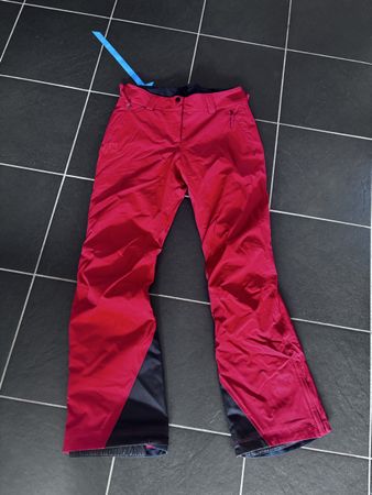Pantalon de ski Salomon femme rouge bordeaux, taille 38