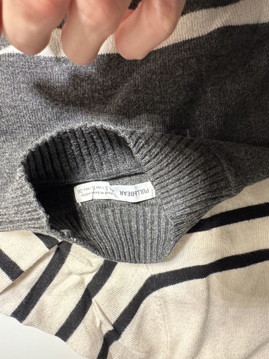 Pull&Bear Pullover & Sweatshirts: Pull&Bear Rollkrag Pullover Gestreift, Gr. S, Top! – Gebraucht aus Oberbipp von jan_68pd 2