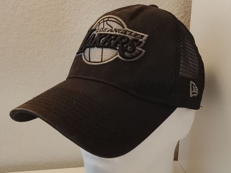Original NBA NEW ERA LOS ANGELES LAKERS Kappe Mütze Schwarz