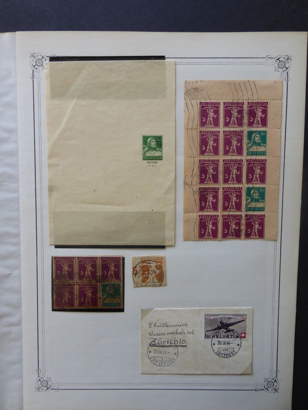Tutti i francobolli: Gestempelte Sammlung ab Rayon / Strubel – Usato da Horw venduto da pilatusmail 4