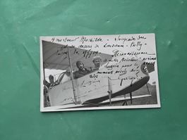 Aviatik Flieger Marcel Lugrin mit Signatur AK , Selten