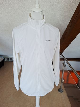 Nike Dri-FIT Laufjacke, weiss, Grösse L - Top Zustand!