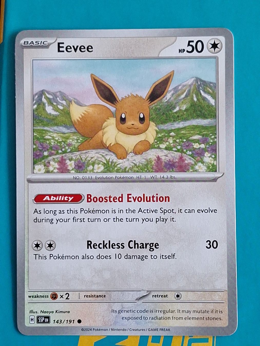 Pokémon Carte collezionabili: Eevee Evoli - Pokemon Surging Sparks – Usato da Altstätten SG venduto da GGsGameshop