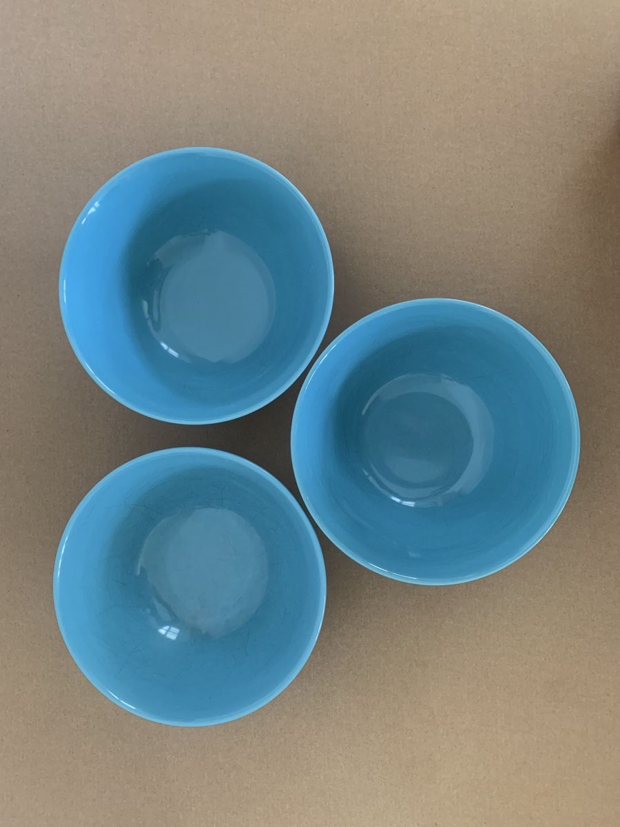 Ikea Ciotole: 3x IKEA Schüssel hellblau / türkis, Keramik – Usato da Zürich venduto da Leonieonie. 3