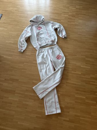 Saiintstore Jogger Grau mit roten Nähten Grösse XL