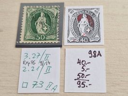 Stehende 98A, Retouchen 3.27/II, 2.21/II, ab 1.-
