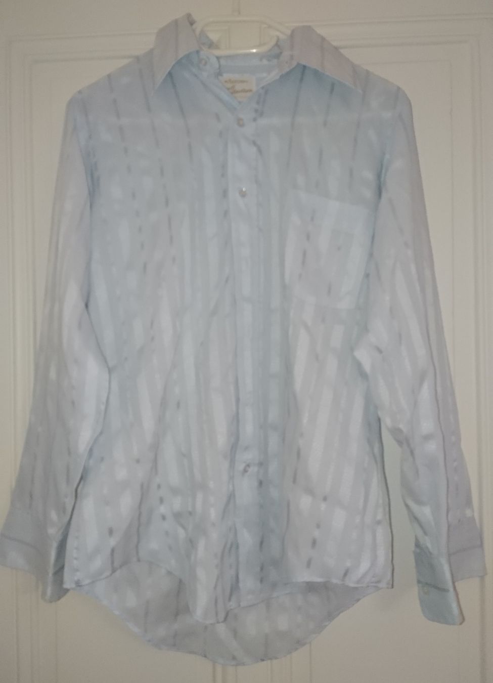 Camicie: Chemise bleue pâle à motifs – Nuovo (secondo la descrizione) da Châtelaine venduto da Gio54321