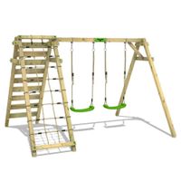 Kinderschaukel JollyJungle +Kletteranbau Klettergerüst