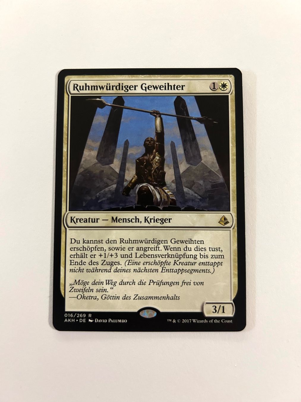 Magic The Gathering Carte collezionabili: MTG - Ruhmwürdiger Geweihter - Amonkhet - DE – Usato da Wangen an der Aare venduto da SG94