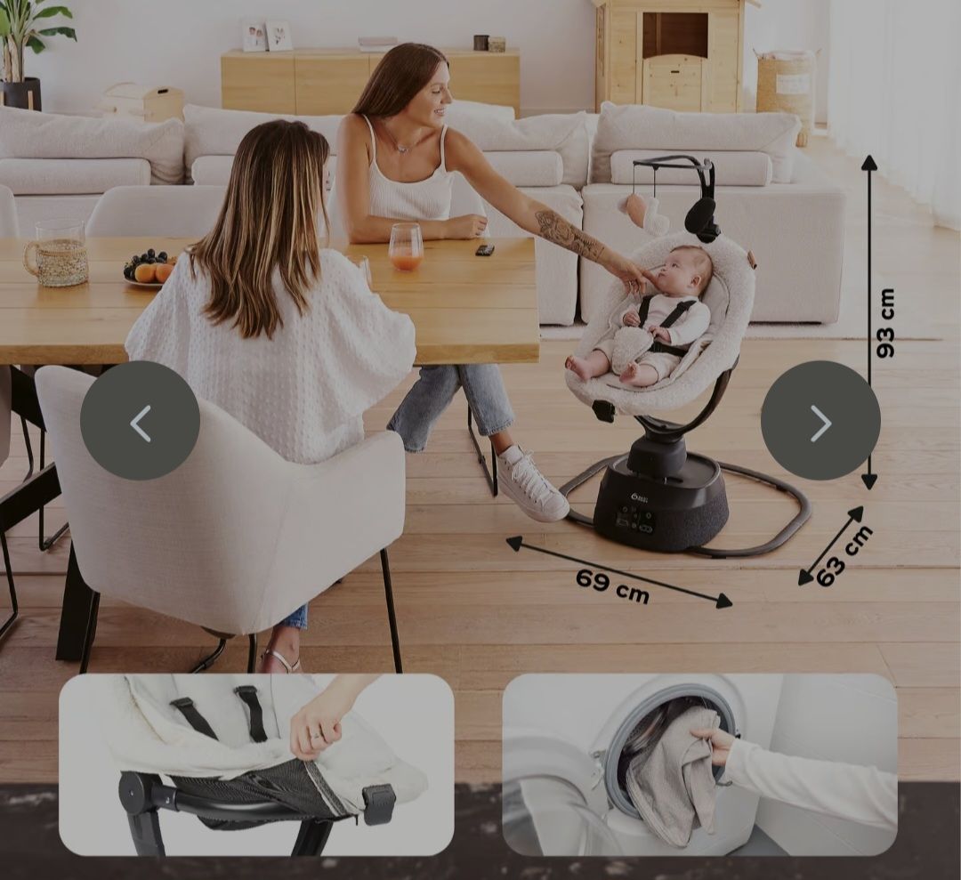 Babymoov Wippen & Schaukeln: Babymoov Swoon Evolution Curl Schaukel weiss – Gebraucht aus Niederrohrdorf von Sabrina1041 3