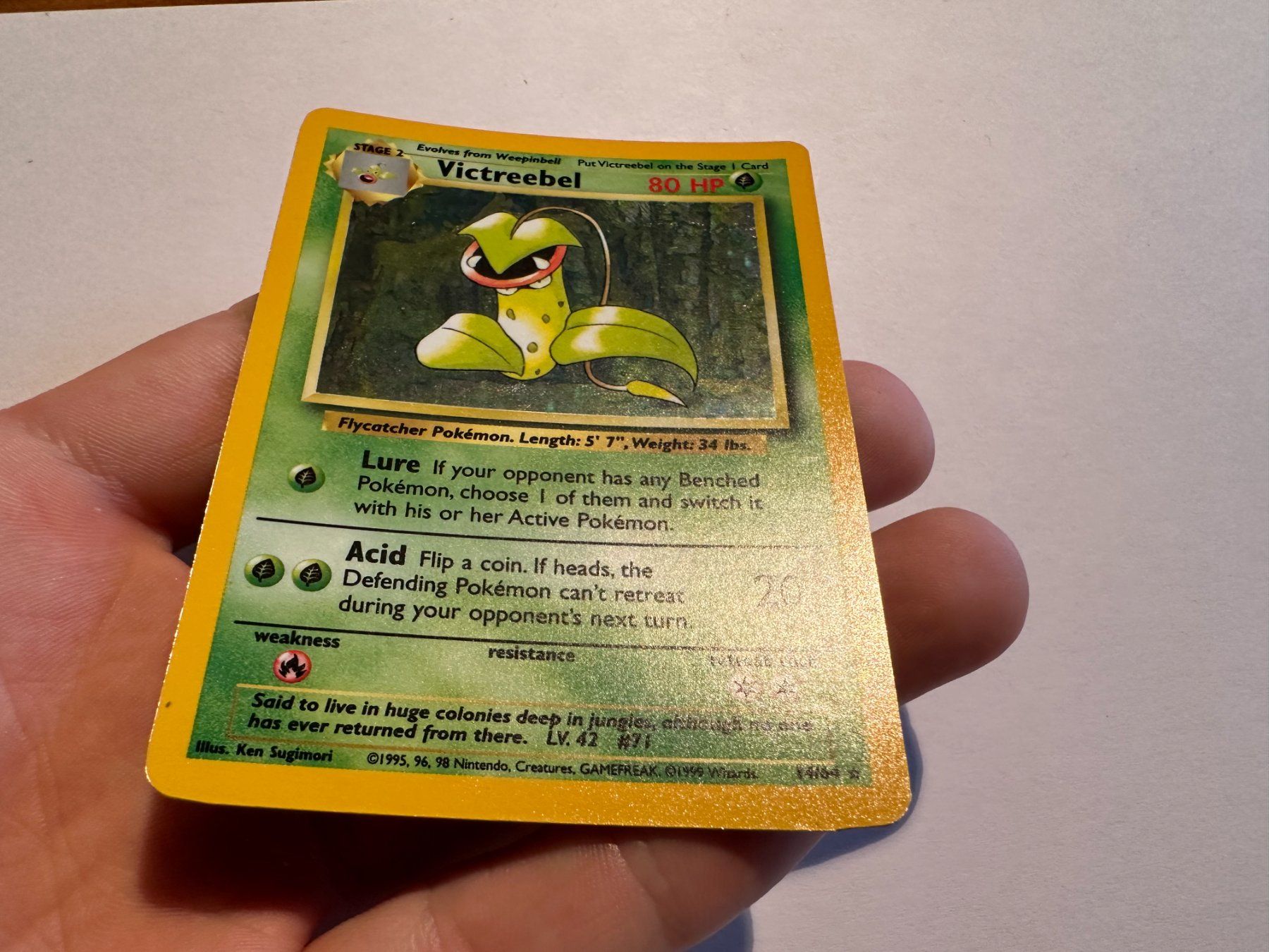 Pokémon Sammelbilder & Trading cards: Victreebel holo Jungle No Symbol ERROR EN – Gebraucht aus Hagendorn von Pokecollectorch 2