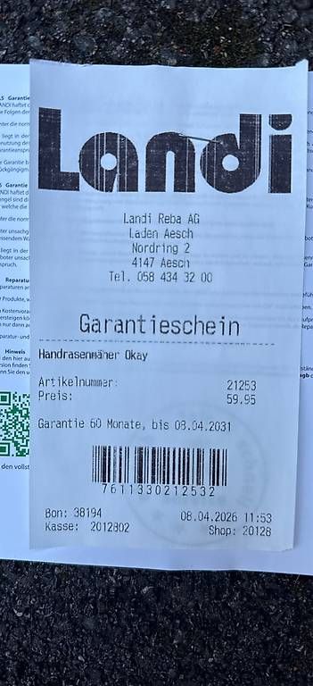 Rasenmäher: Handrasenmäher Landi neu – Gebraucht aus Muttenz von Janine1975 3