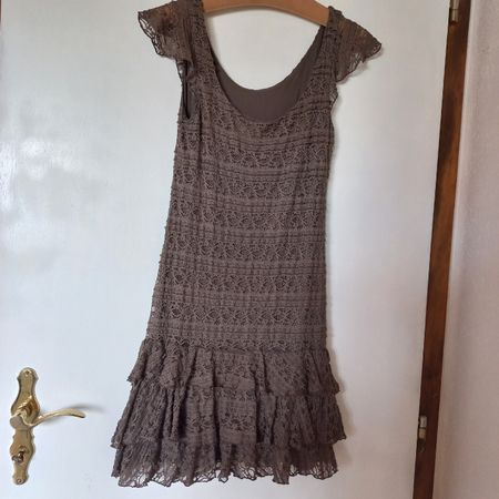 Robe 👗 dentelle femme marron taille S