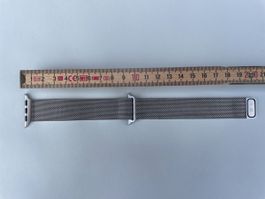 Original Apple Watch Armband Milanaise silber