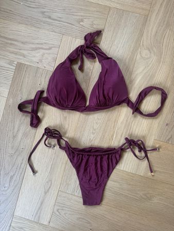 Calzedonia padded triangle Bikini-Set Bordeaux Gr. S