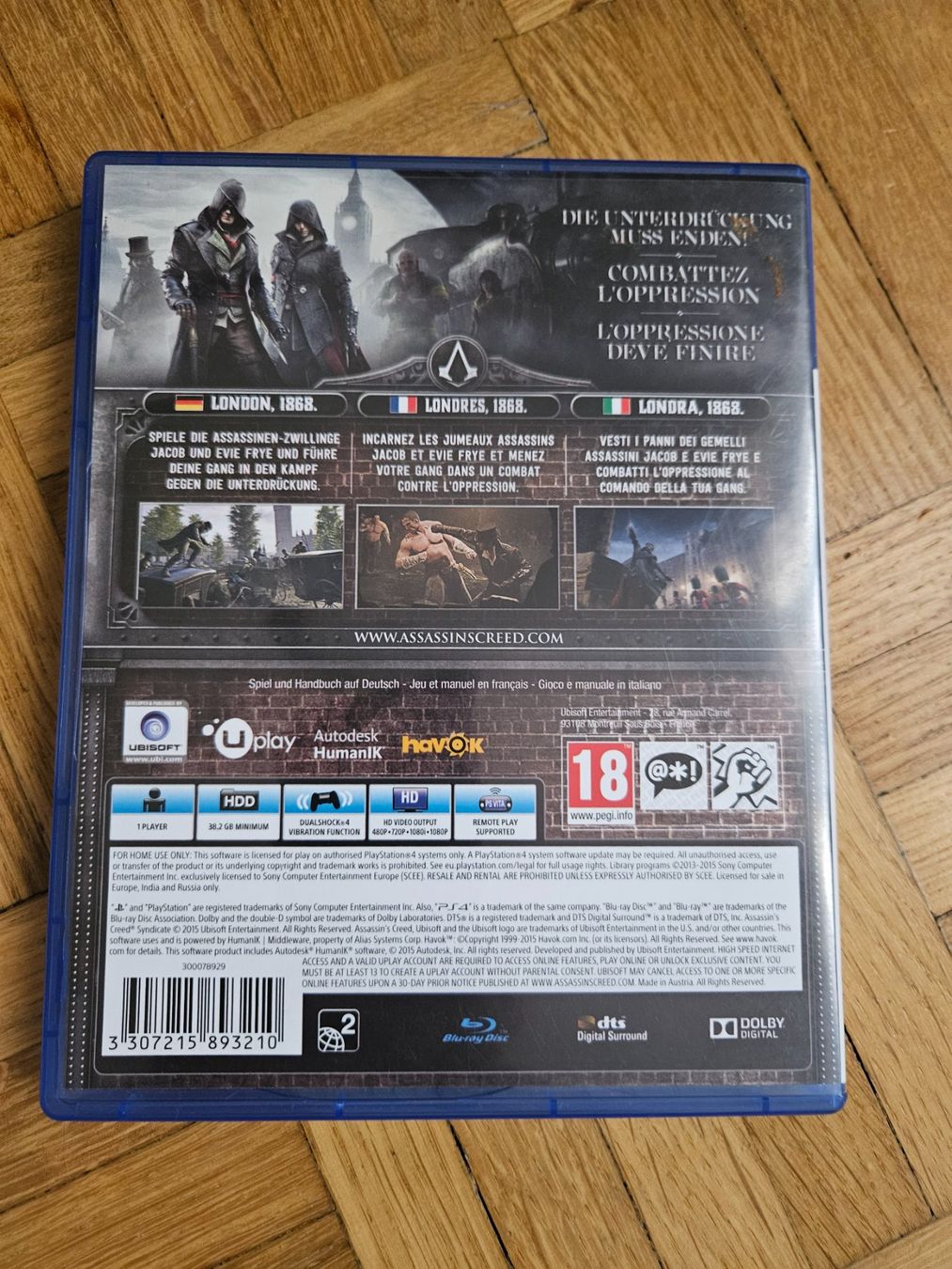 Spiele: Assassin's Creed Syndicate PS4 – Gebraucht aus Bern von w_w_mateo_w_w 2