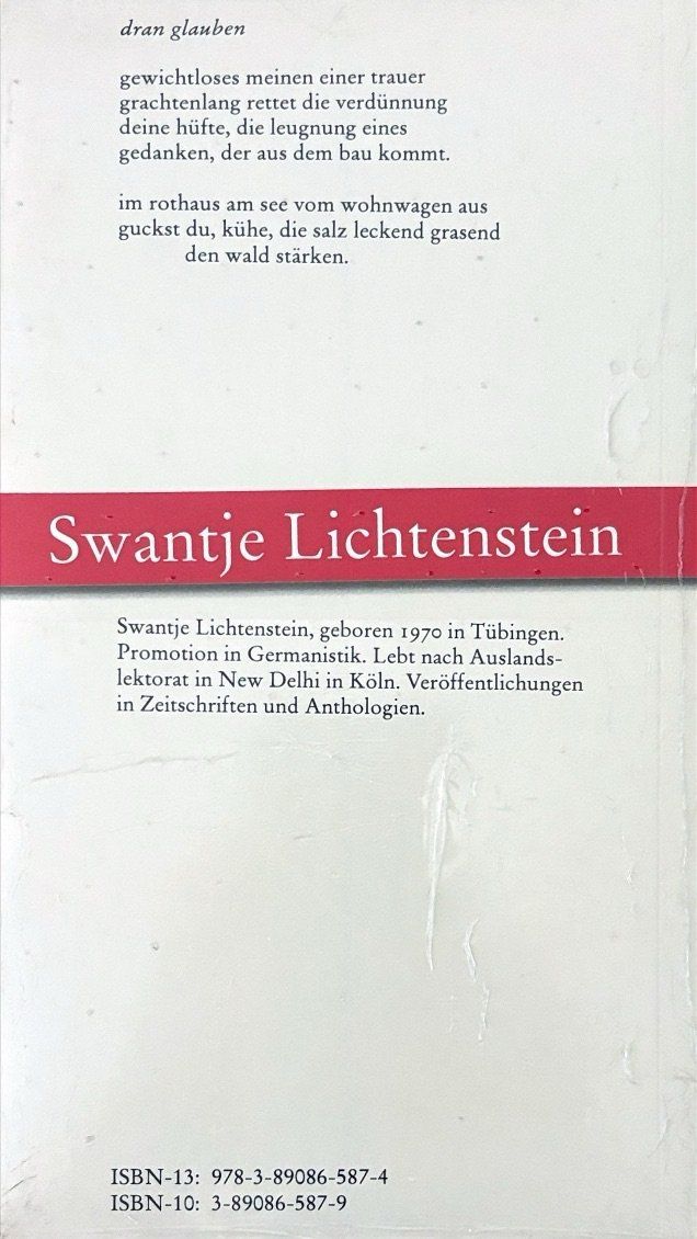 Livres: Lichtenstein Swantje, Figurenflecken oder blinde Verschickun – Neuf (Voir description) à Sarnen par Livres 1