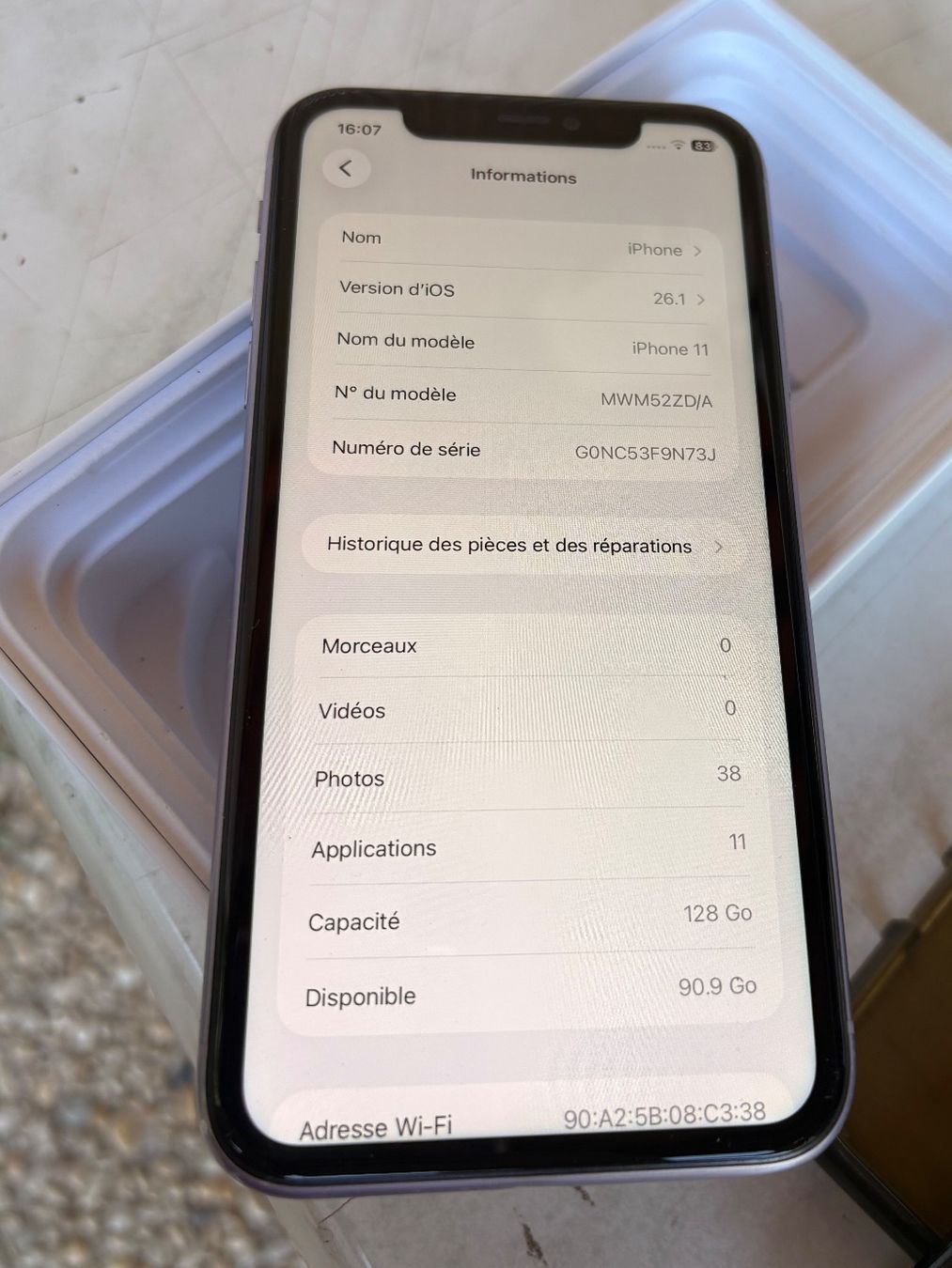 Apple Portables: iPhone 11 128GB – Défectueux à Laconnex par Paludine 2