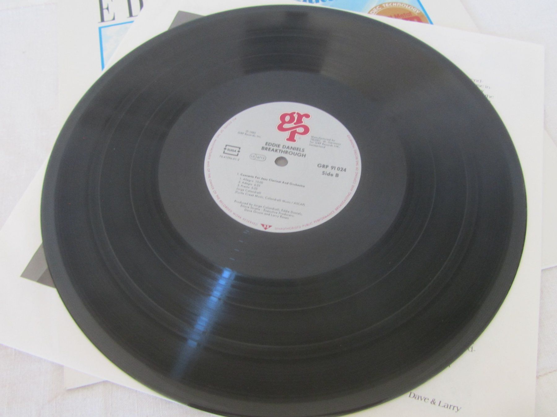 Dischi in vinile: EDDIE DANIELS:  Breakthrough – Usato da Seengen venduto da mikelele 2