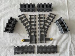 Rails +  Aiguillages Lego City (1)