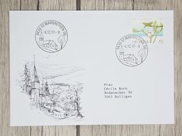 CL11 Enveloppe + Timbre Suisse 1997