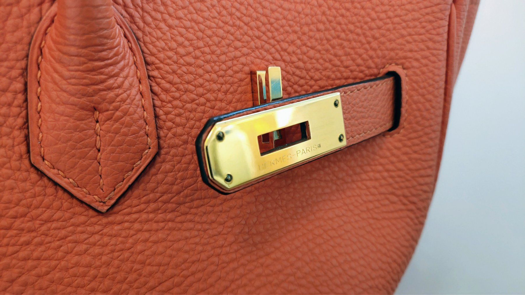 Hermès Borse: Hermes Birkin 35 Togo, orange – Usato da Meilen venduto da Aphrodite87 6