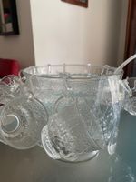 Bowls Punschglas Set mit 12 Becher und Schöpfkelle Glas