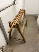 Ancien brise-lin (Flachsbrecher) en bois massif