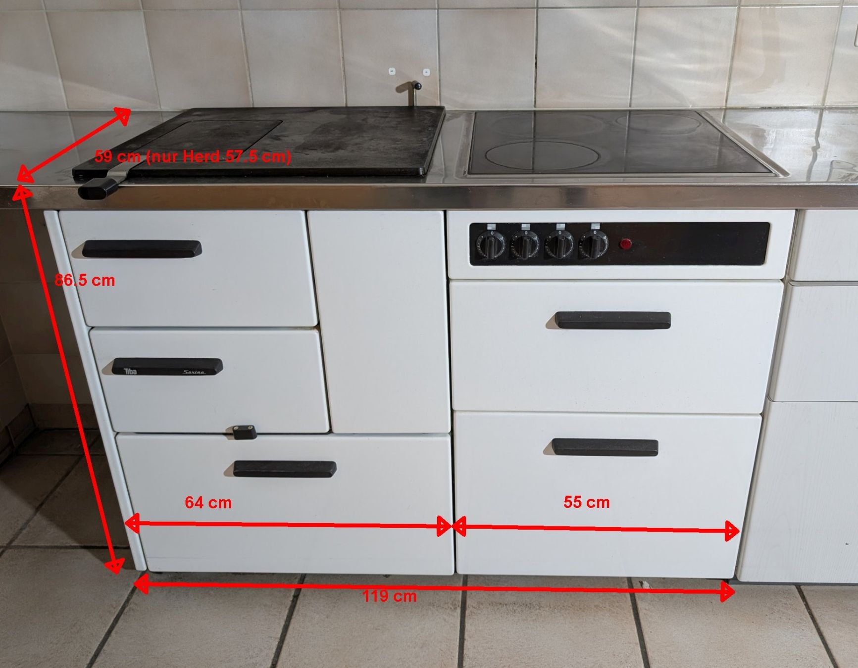 Tiba Cucine: Tiba Einbau-Herd mit Elektrokochfeld – Usato da Gebenstorf venduto da Mupege 1