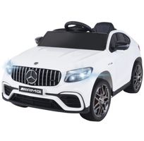 Kinder Elektroauto Mercedes GLC 63 AMG Weiss Top Zustand52