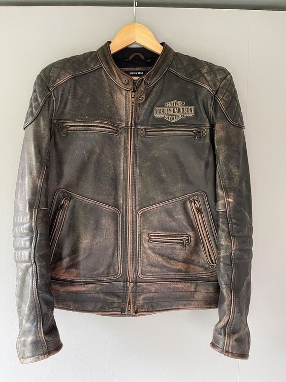 Motorrad Lederjacke Vintage