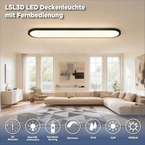 Kronleuchter & Deckenlampen: Deckenleuchte Fernbedienung 36W Dimmbar 2700K-6500K 4900lm – Neu und originalverpackt aus Hundwil von pac_6jh8 2