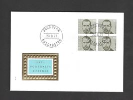 CH FDC Viereblock 1971