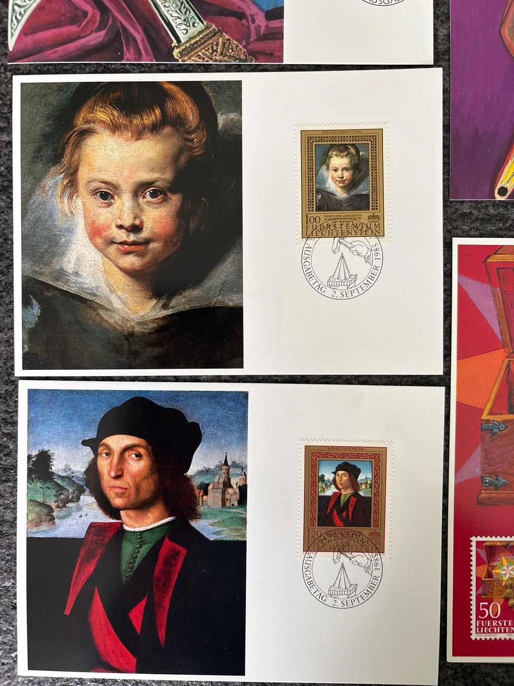 Tutti i francobolli: Liechtenstein Briefmarken KARTEN 5 STÜCK – Usato da Ibach venduto da lisch3 2