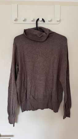 Pullover H&M Rollkragen braun-grau Grösse M