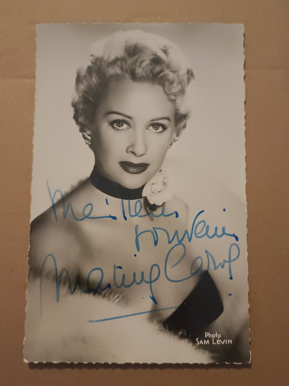 Autografi: Martine Carol - handsigniert - 1967 verstorben – Usato da Menziken venduto da Artographs