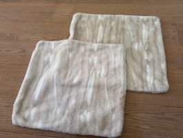 2 flauschige Kissenbezüge für Kissen 50 x 55 cm
