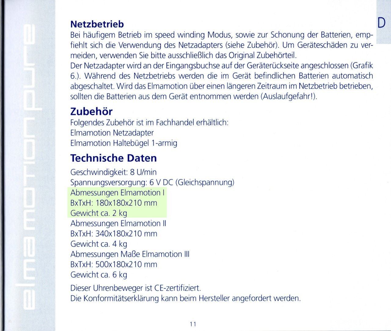 Tutte le macchine: Elma Motion Pure Uhrenbeweger – Usato da Füllinsdorf venduto da OnkelFridolin 9